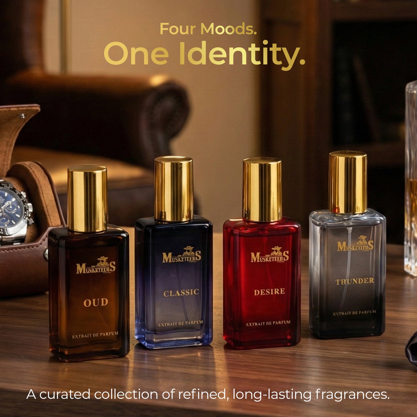 The Musketeers Premium Perfumes Gift Set – Pack of 4 (4x25ML)