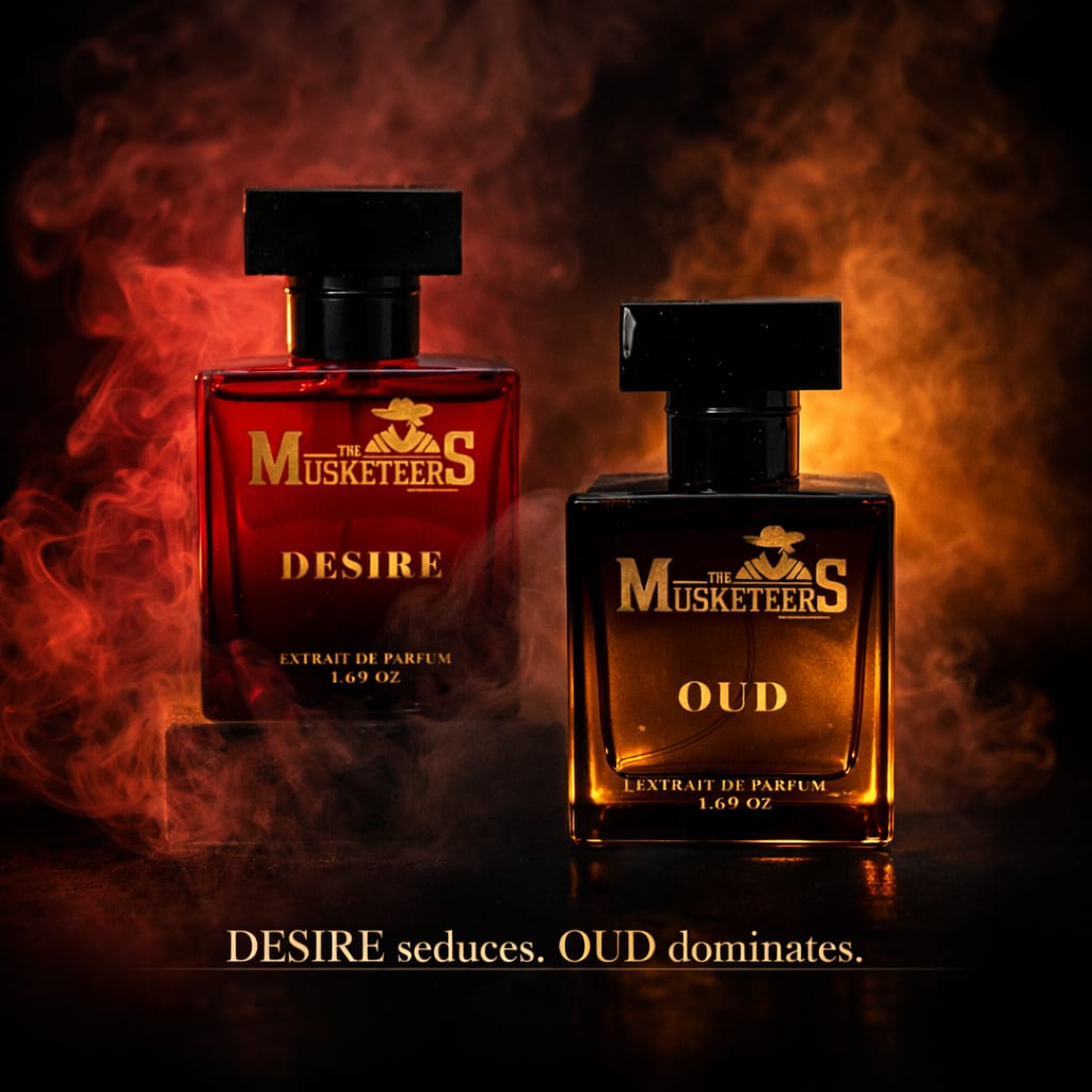 The Musketeers Premium Perfumes Combo Pack (Oud+Desire) – 2x50ML