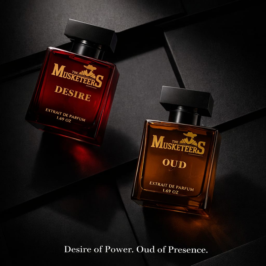 The Musketeers Premium Perfumes Combo Pack (Oud+Desire) – 2x50ML