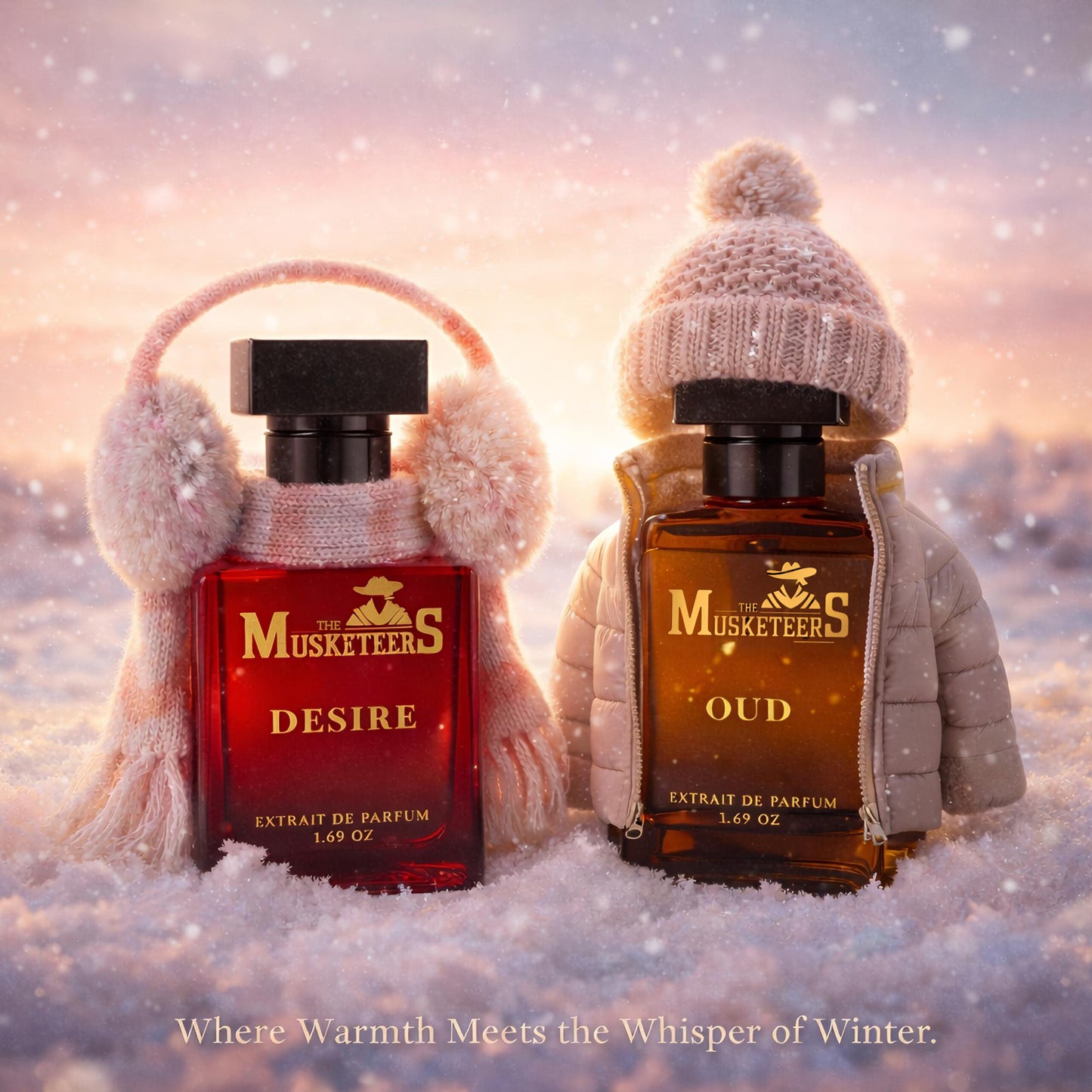 The Musketeers Premium Perfumes Combo Pack (Oud+Desire) – 2x50ML