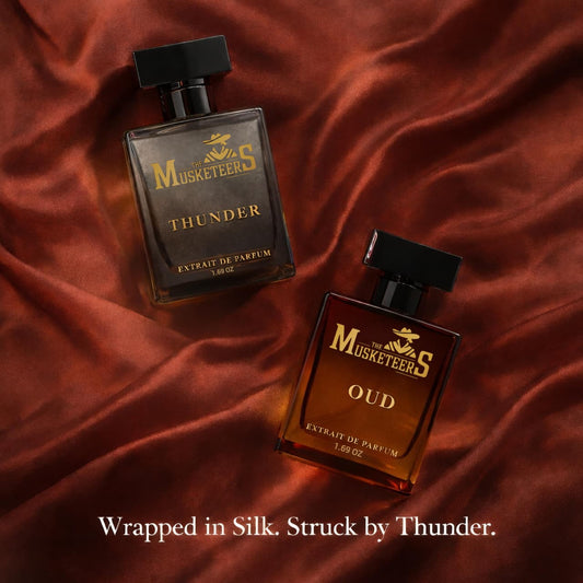 The Musketeers Premium Perfumes Combo Pack (Oud+Thunder) - 2x50ML