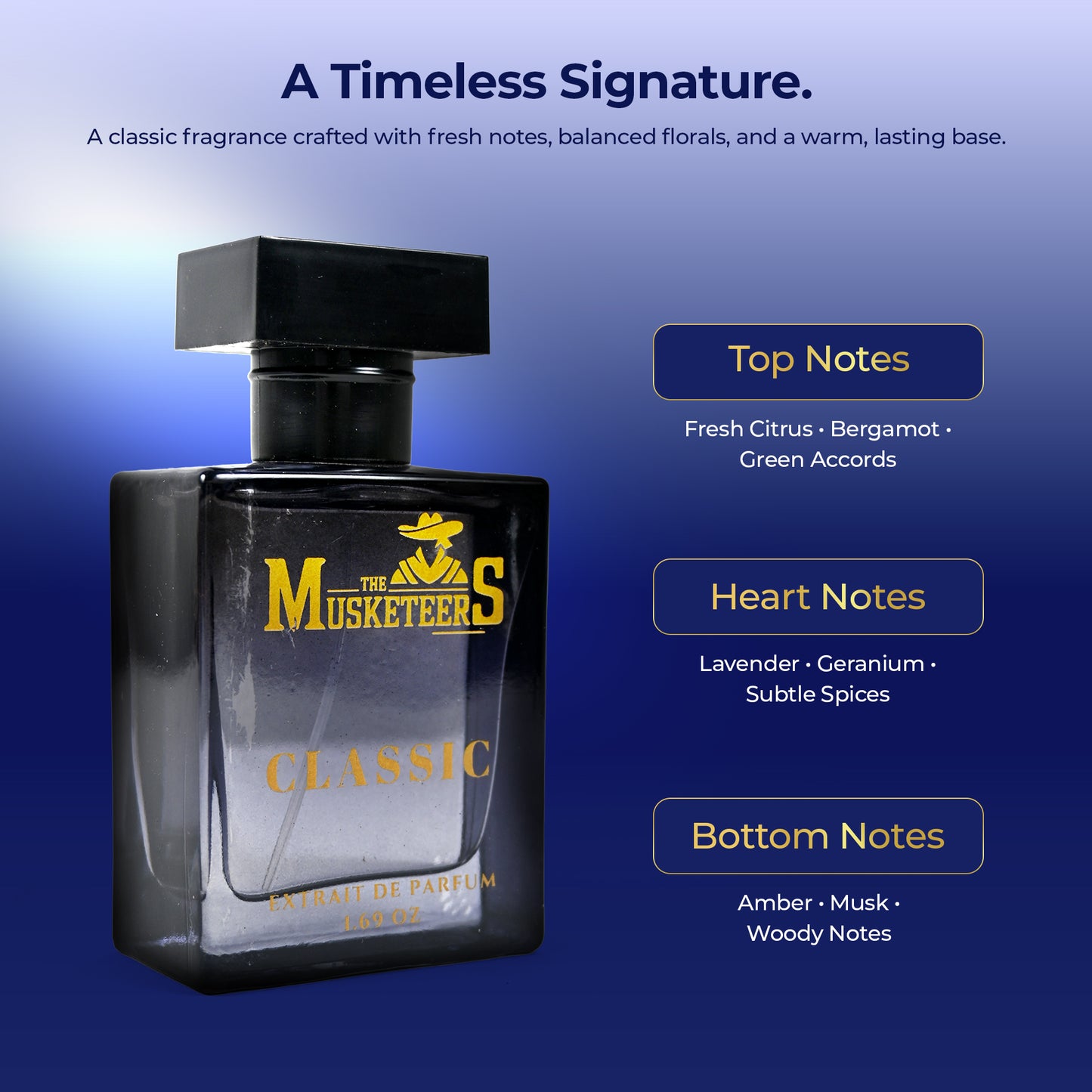 The Musketeers Classic Premium Perfume – 50ML