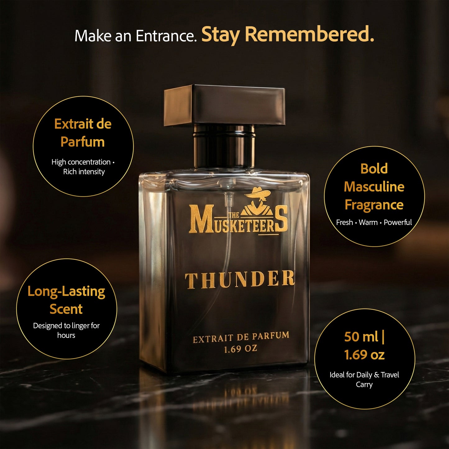 The Musketeers Thunder Premium Perfume – 50ML