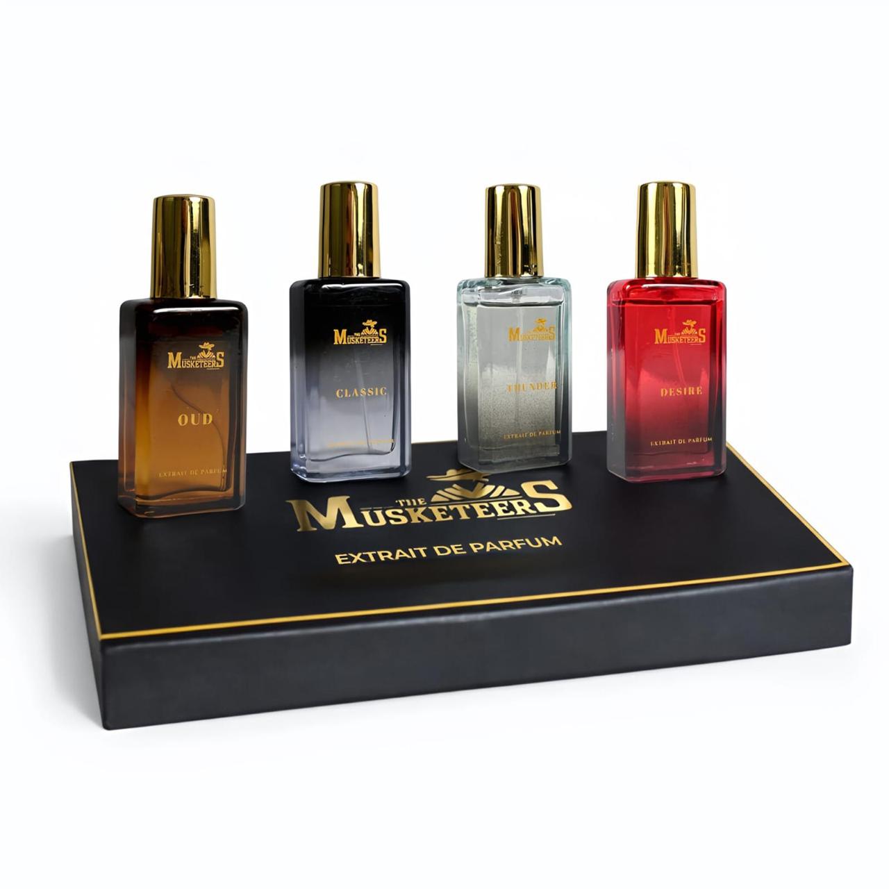 The Musketeers Premium Perfumes Gift Set – Pack of 4 (4x25ML)